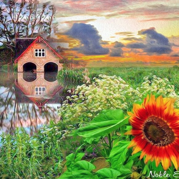12x18 Landscape Fantasy Composite Oil Painting Wall Art‎ Poster - Picture 6 of 7